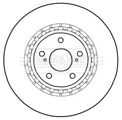 BORG & BECK Тормозной диск BBD6000S